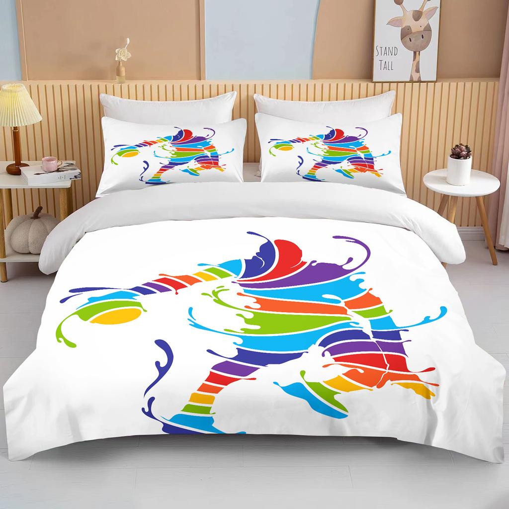 Comforter Cute Basketball Cartoon Double Bed Bed European Bedding Sets Home Textiles Luxury Pillow Cases Bedroom Bedding Sets