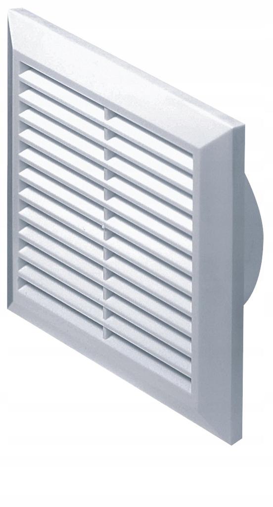 White Ventilation Grille With Mesh T61 170X170 Fi100