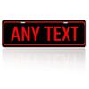 1pc 2D Flat Vintage Metal Number Sign Custom Text Car Home Wall Decor Holiday Gift