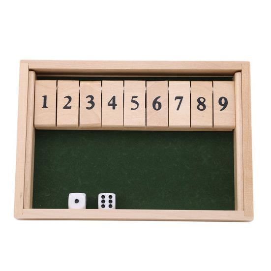 Dice Game Hand-eye Coordination Early Education Reliable Shut The Box Dice Game for Children