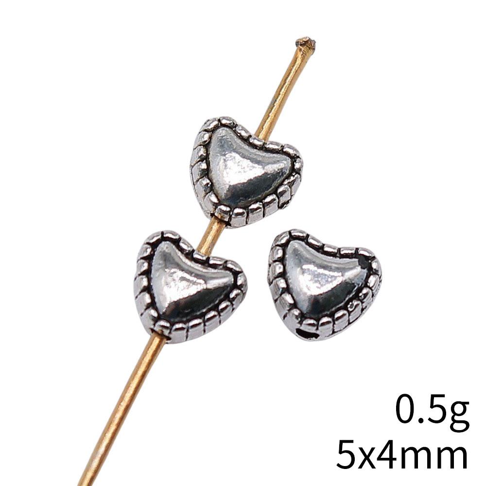 Heart Loose Beads For Valentine Bracelet Necklace DIY Vintage Jewelry Making Supplies For Charm