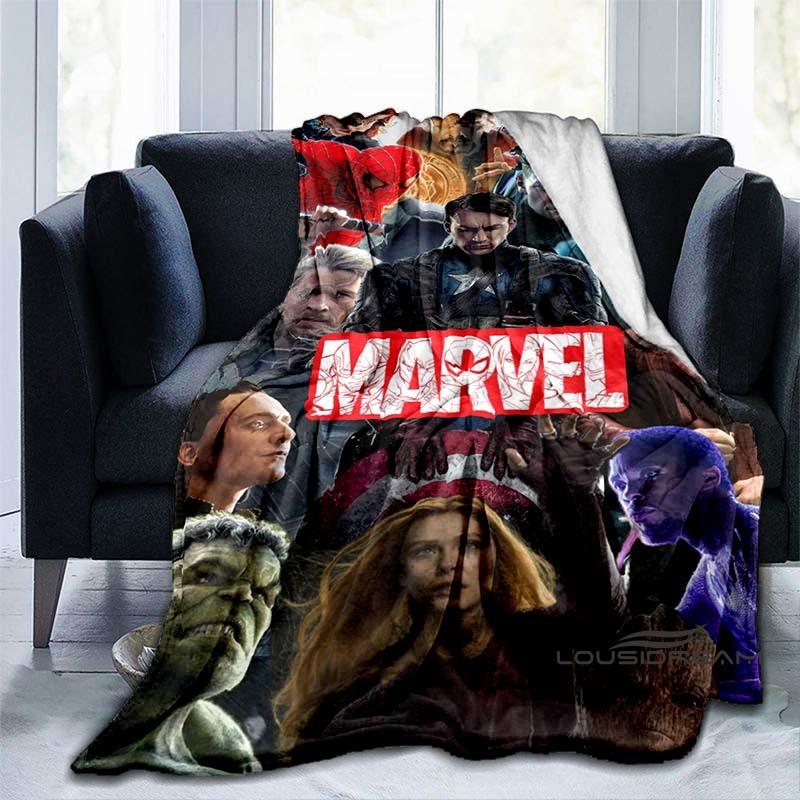 Customizable 2026 new Thor cartoon anime blankets bedroom decorations warm flannel sofa blankets suitable for home bedroom