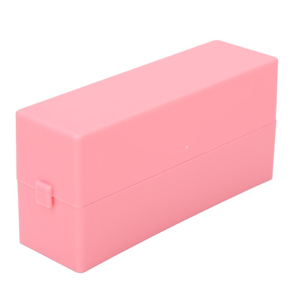 30 Holes Nail Drill Bits Holder Dustproof Acrylic Cover Manicure Tools Space Saving Nail Grinding