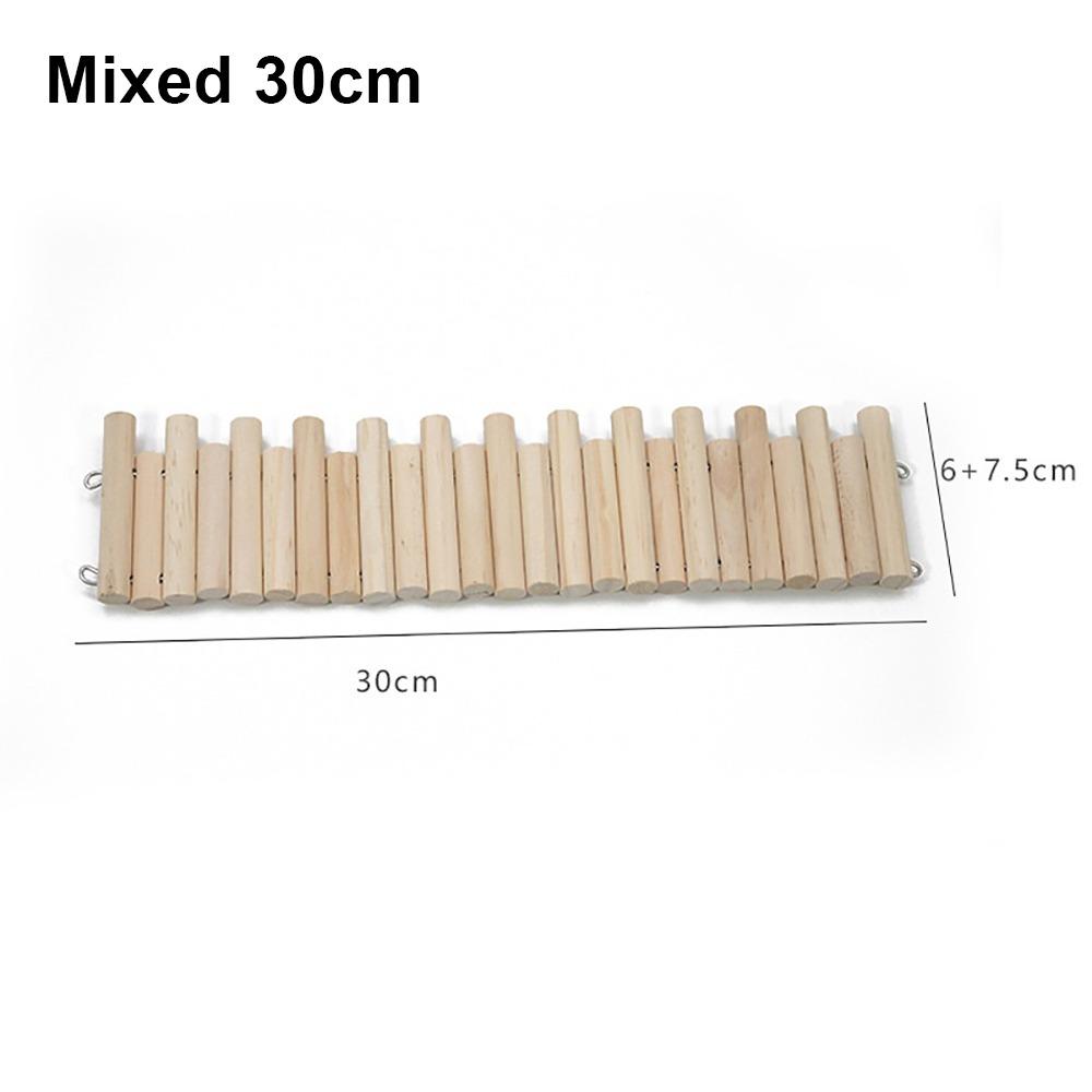 1 ks Snadno instalovatelná závěsná klecová dekorace Dřevěná podlahová plošina Potřeby pro malá zvířata