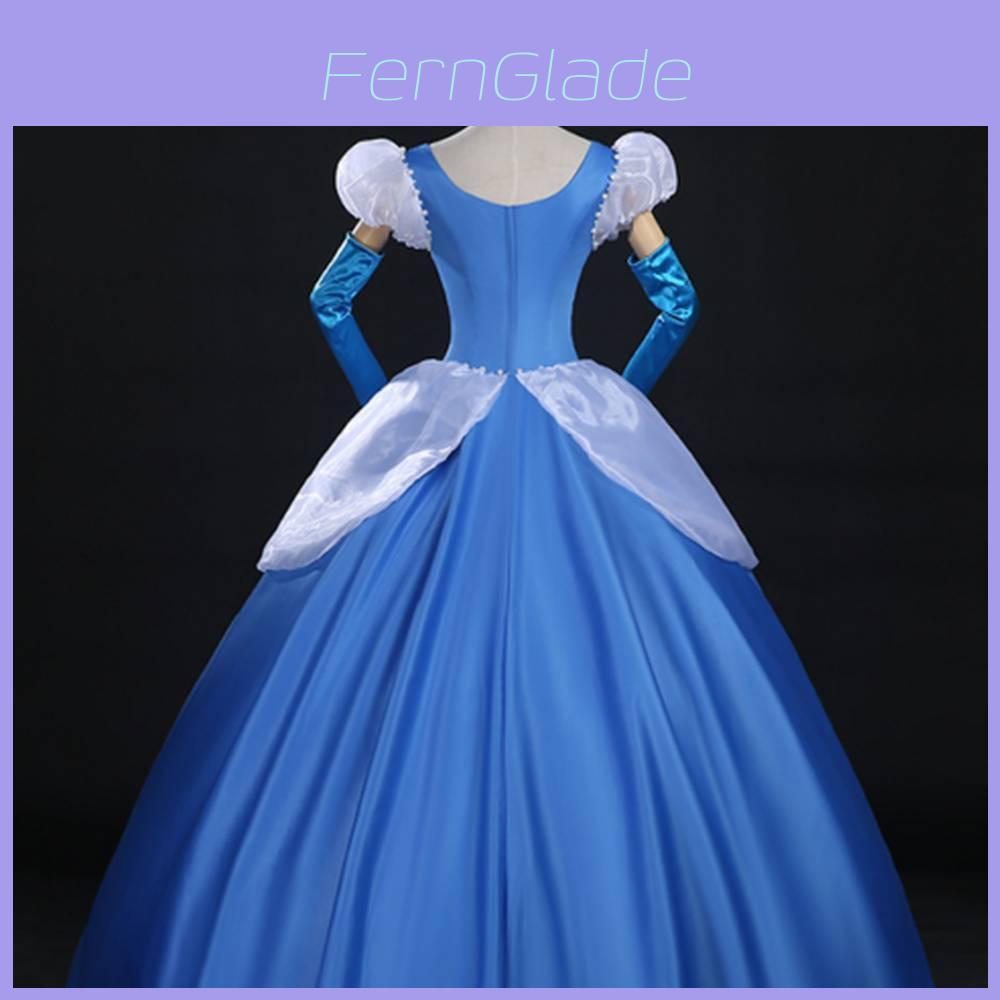 Premium Quality Gorgeous Princess Cinderella Cosplay Costume For Women With Accessories