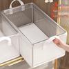 Clear PVC Clothing Organizer: Wardrobe Storage Box for Clothes, Pants, Lingerie, Underwear, and Socks.