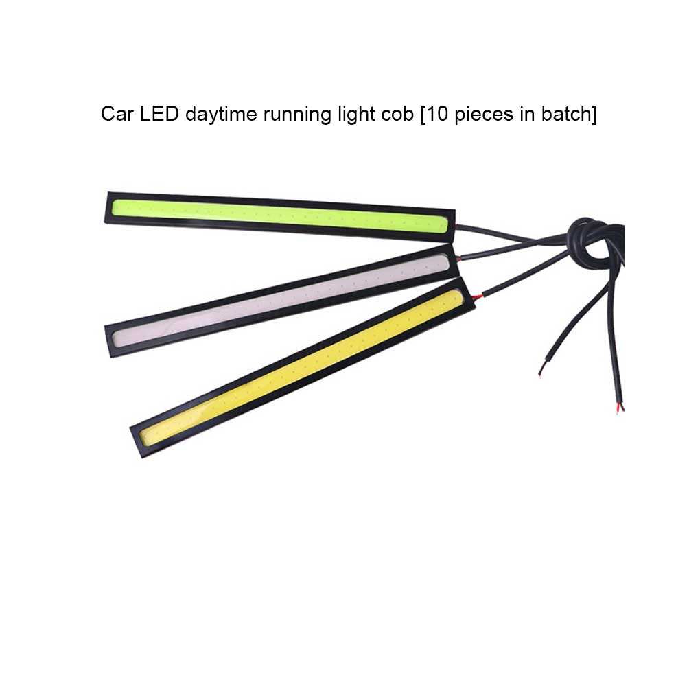 3 Pieces Aluminium Car Day Light COB Detachable Replacement Modified Stylish Heats Insulation Self-adhesive Lamp Part