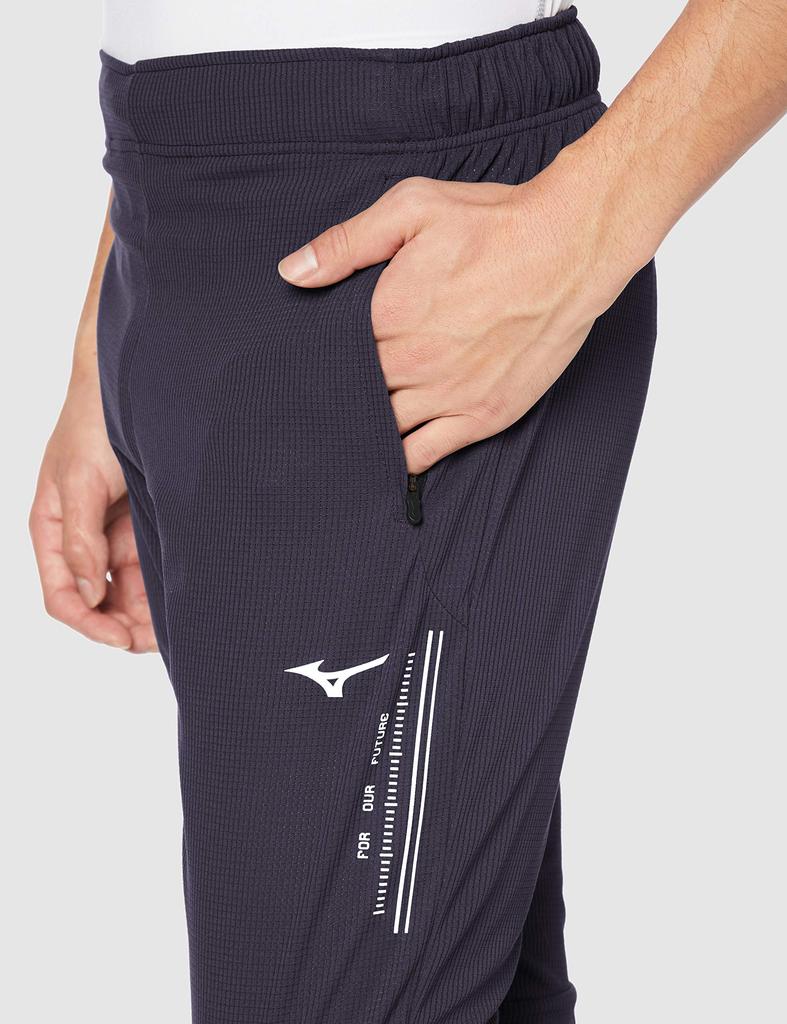 Mizuno Dry Aeroflow Training Deep Size L Size Men's Pants, Sweat-Wicking, Quick-Drying, Breathable, 32MD0050, Navy, (Japan L)