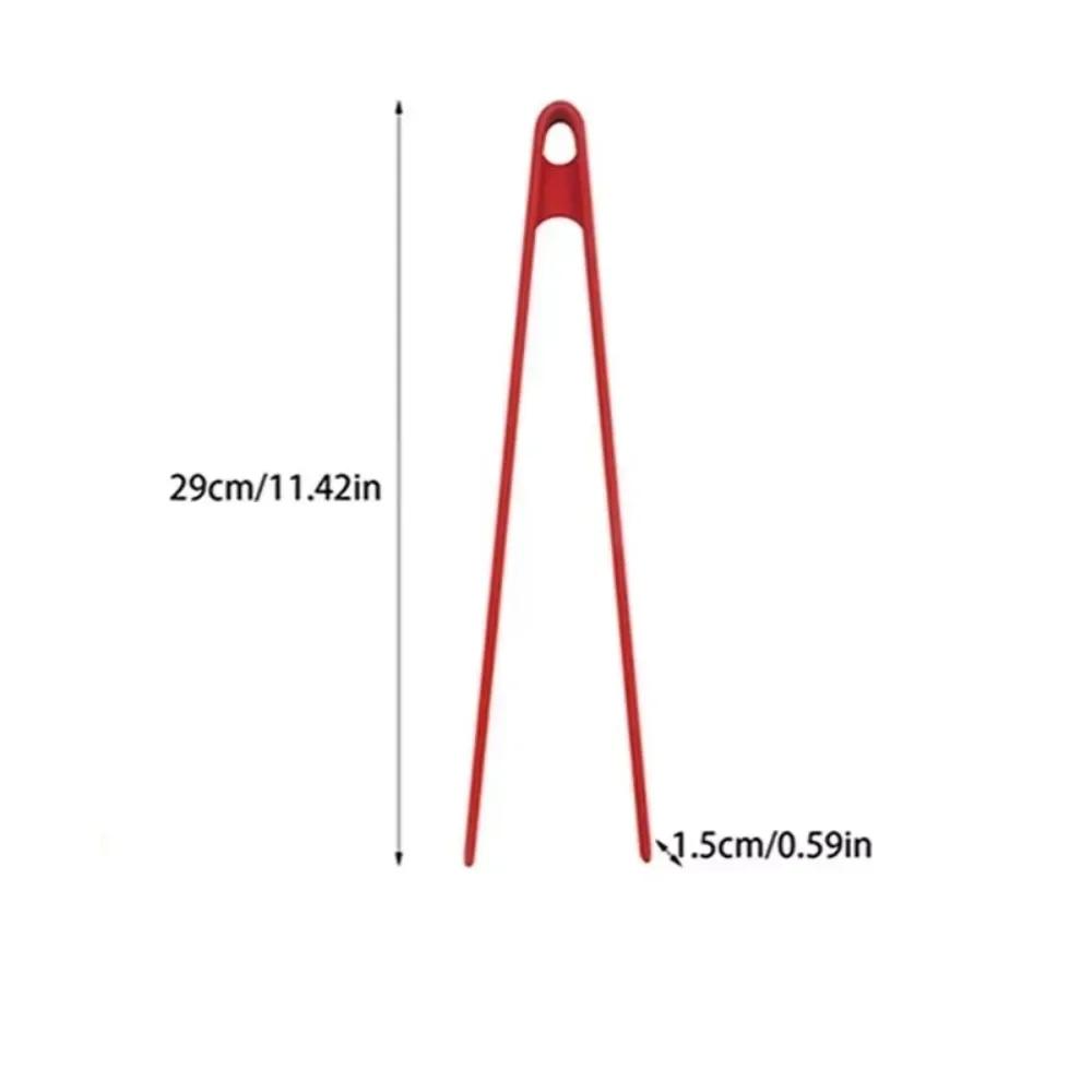 Food Grade Thickened Silicone Cooking Tongs Long Handle Heat Resistant Kitchen Clip Non Slip BBQ Grill Food Tong Cooking Grillin