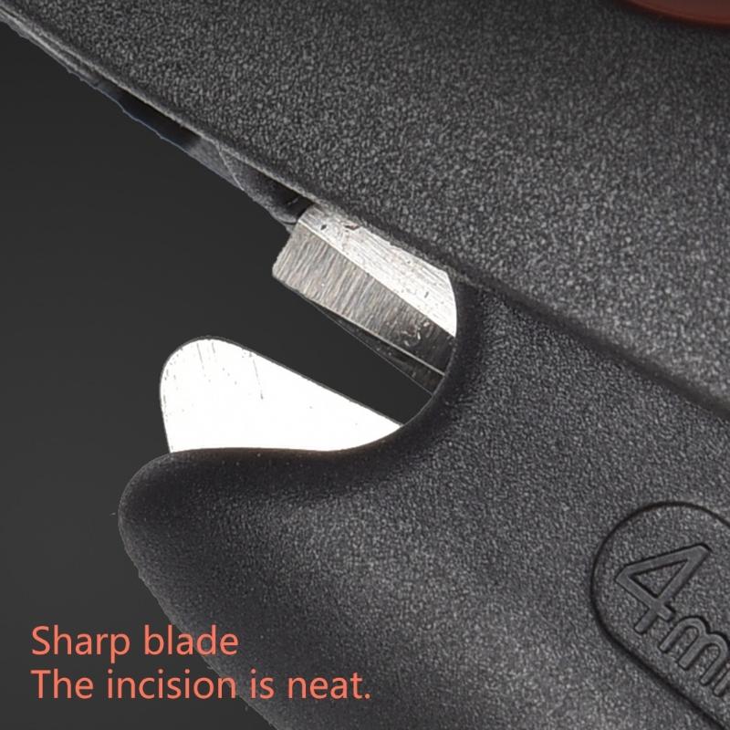 Wire Stripper Precise Blade 22-7AWG Capacity Space Saving Design For Confined Electrical Work Steel Materials Build