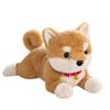 Süßer liegender Shiba Inu Hund Plüschtier Haustierspielzeug Simulation Stofftier Welpe Corgi Puppe Kawaii Cartoon Tierkissen Geschenk für Kinder Kinder