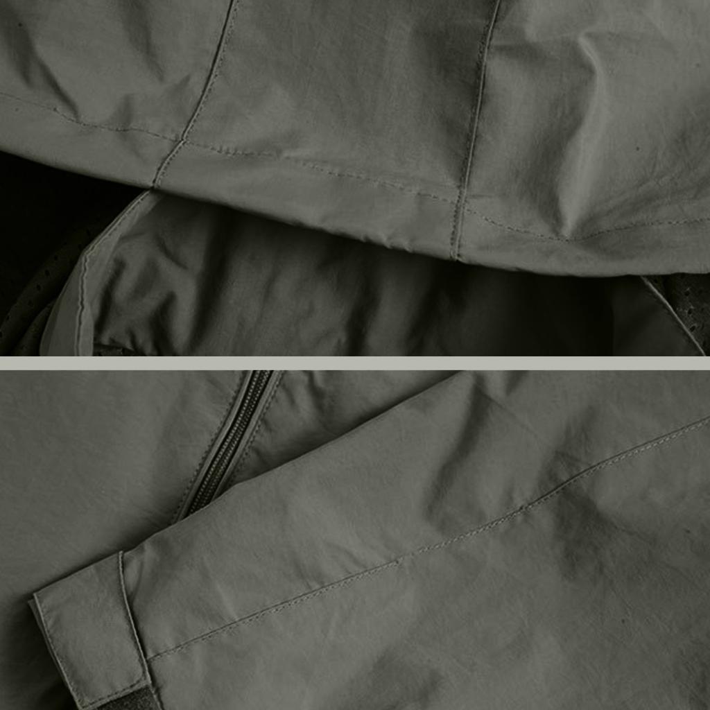 Herren Locker Lässig Outdoor Übergroße Kapuzenwindjacke Langarmjacke