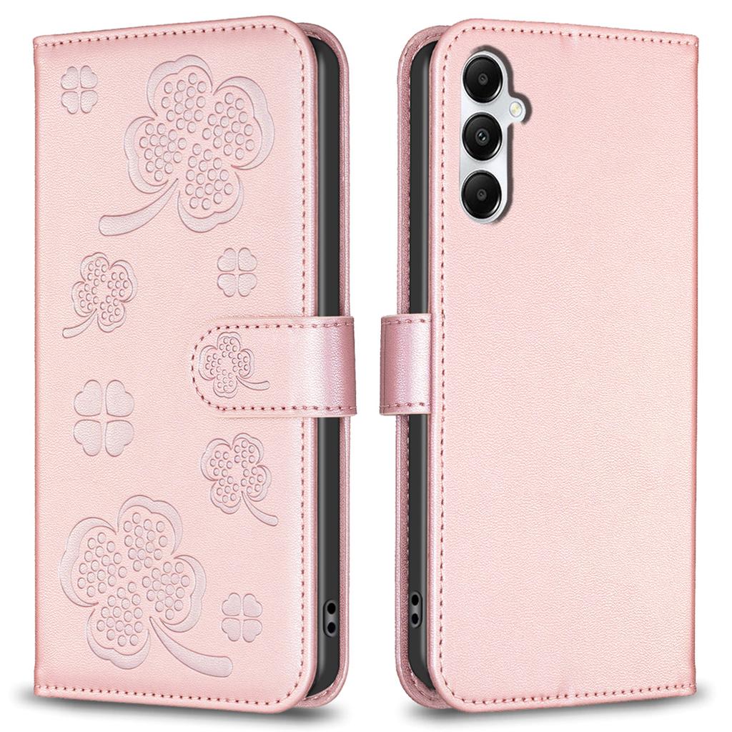 For Samsung Galaxy A16 5G/A16 4G Case Clover Pattern Wallet Stand View Leather Phone Cover