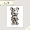 Hyack Nordic Korean Accessory Object, Ornament, Bear, Stylish, Soothing, Cute, (Black) [Used]