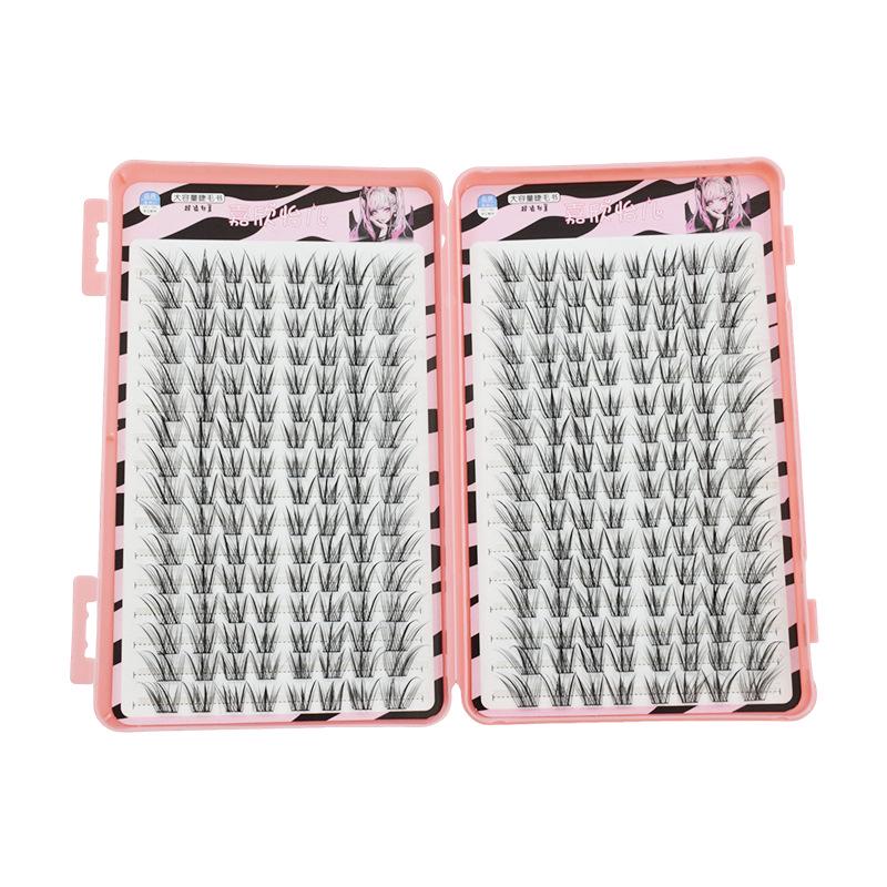 Fishtail Fox Butterfly Girl Cat Paw False Eyelashes Book - Natural Long Thin Single Cluster