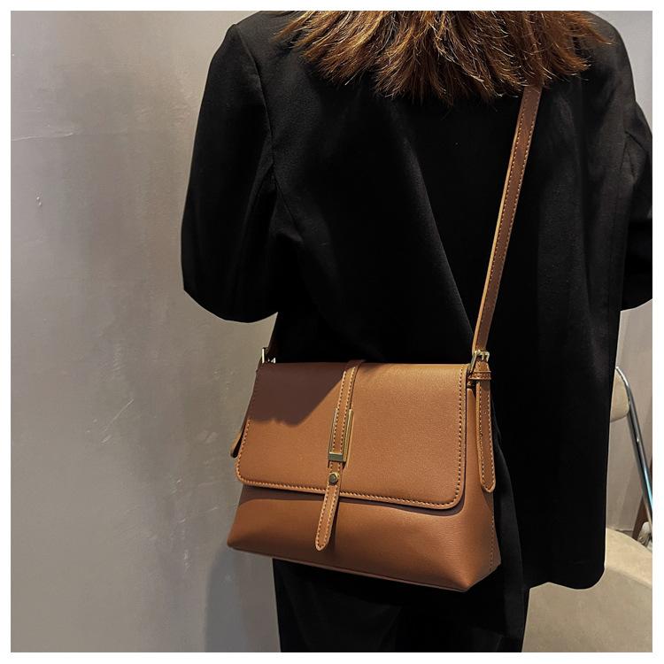 Nowa, retro, duża torba damska, modna i prosta, kwadratowa torba na jedno ramię, noszona pod pachą