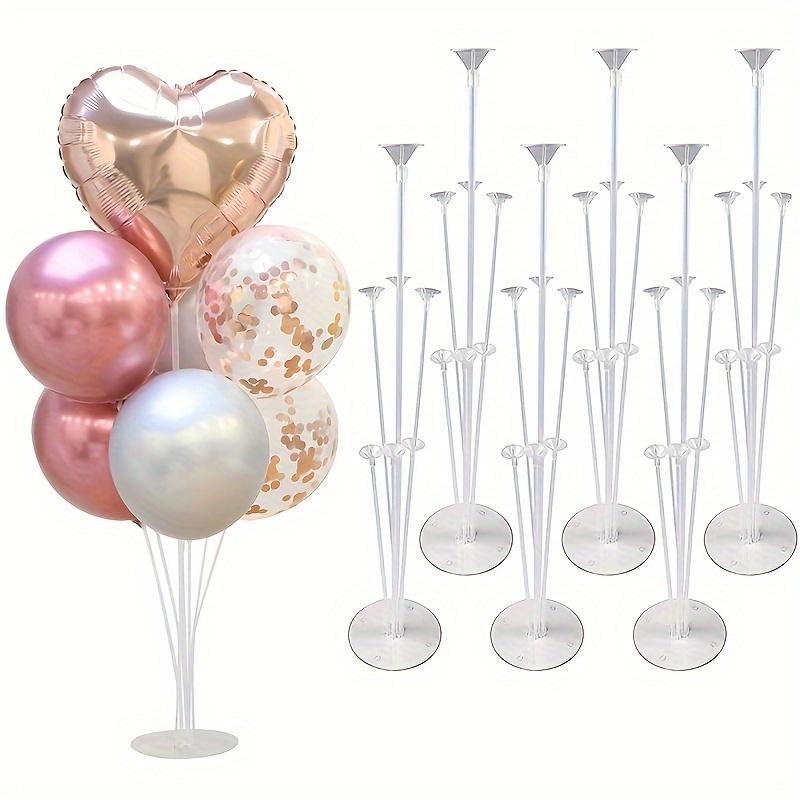 1 Plastic Balloon Table Holder, Self-standing Party Decoration Accessory, No Electricity Required, Feather-free