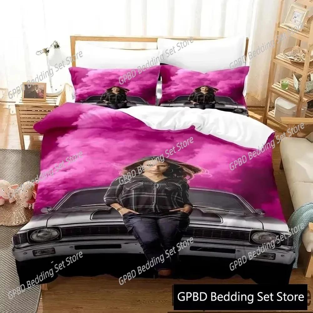 Fast and Furious 3D NEW Duvet Cover Pillowcase Bedding Set Adult Boy Girl Bedroom Decoration Children Single Double Large