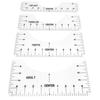 4PCS T-Shirt Ruler Guide Alignment Tool for Adult Youth Toddler Infant Garment Measuring Ruler