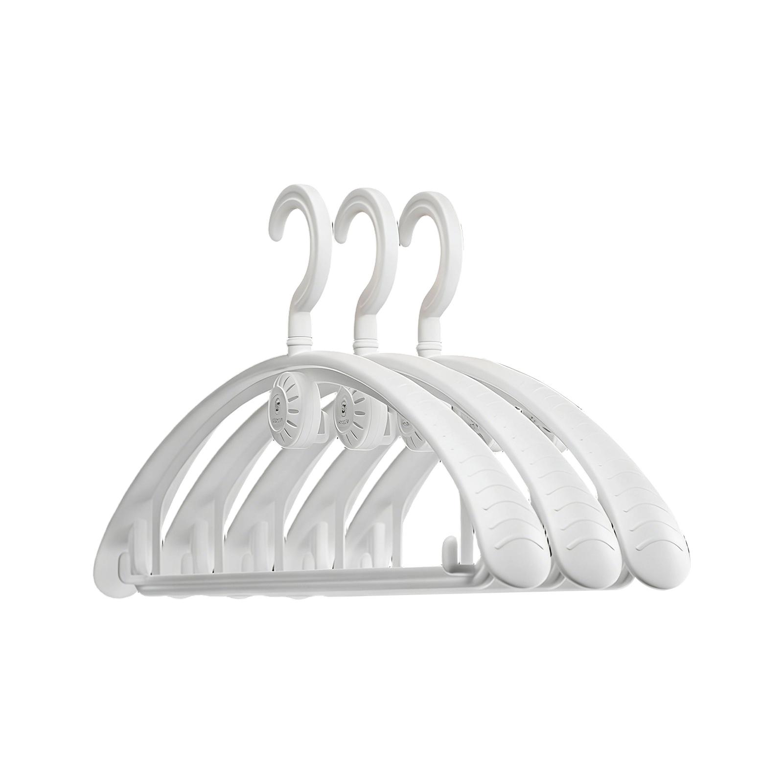 

Rotatable Clothes Hanger Set Non-Marking Shoulder Design Durable Household Wardrobe Organizer with Odor Removal and Mite Prevention Function One Size