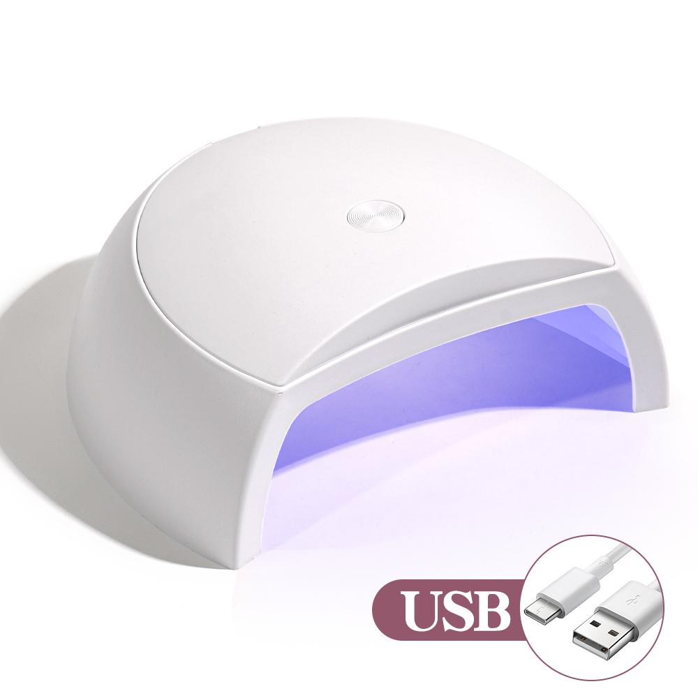 MINI 2C UV LED Nail Lamp 60W UV Light for Nails with 4 Timer Settings LED Nail Light Suitable for Home Diy and Nail Salon