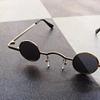 Round Punk Sunglasses With Extra Small Frames Funny Hip Hop Mini Glasses Party And Dance Accessories Women'S Trendy Streetwear