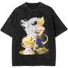 New  Dragon Ball Super Saiyan  Quality TShirt Men and Women Cotton Vintage Washed Print Retro Streetwear Sports Tops