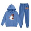 Kids Halloween Hoodie and Pants Set Soft Comfortable Fabric Long Sleeve Pullover with Ghost Pumpkin Print Suitable for Fall and Halloween Events