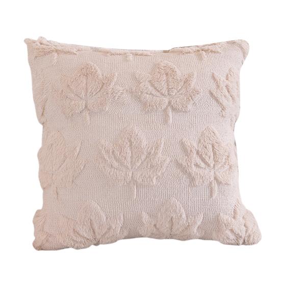 

Осенняя наволочка плюшевая из искусственного меха с 3D-листьями в стиле фермерского дома бохо, наволочка на подушку с невидимой молнией 45x45cm