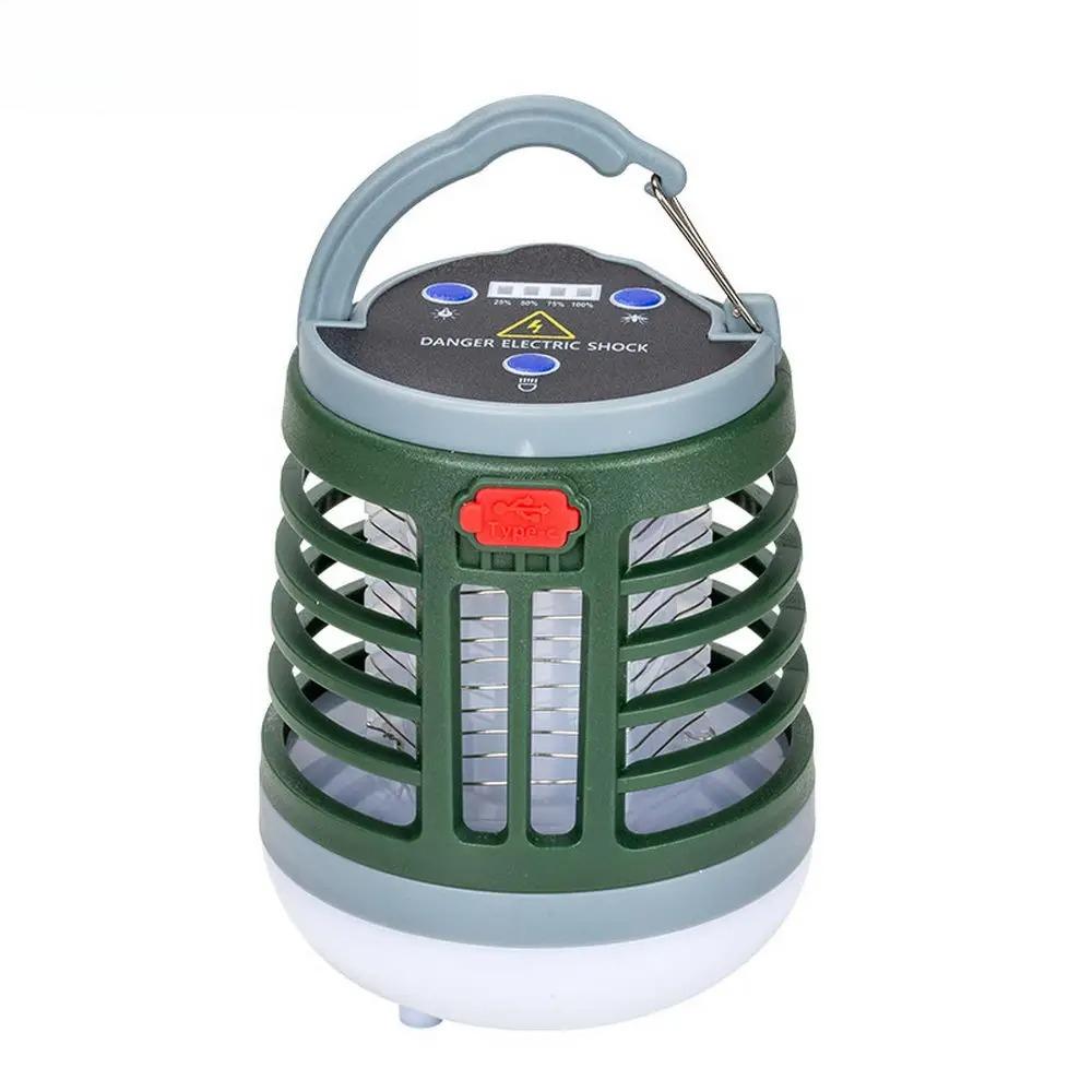 Purple Light Mosquito Killer Lamp Outdoor Rainproof Electric Shock Garden Insect Killer Lights Mosquito Lamp Traps Mosquitoes