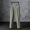 Spring/Summer Ice Silk Drape Solid Color Tapered Nine-Point Dress Pants Men's Wrinkle-Free Slim-Fit Slim Pants Casual Long Pants