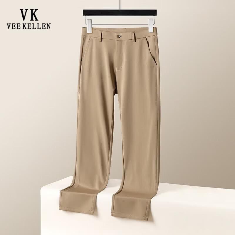 VEE KELLEN Men's Ice Silk Straight Leg Casual Pants