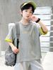 Short Sleeved Boys' T-shirt Summer Thin Version 2026 New Children's Summer Outfit Half Sleeved Pure Cotton Big Boy's Top