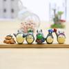 12Pcs/Set Anime Totoro Resin Models Miniature Dollhouse Bonsai Scenery Decor