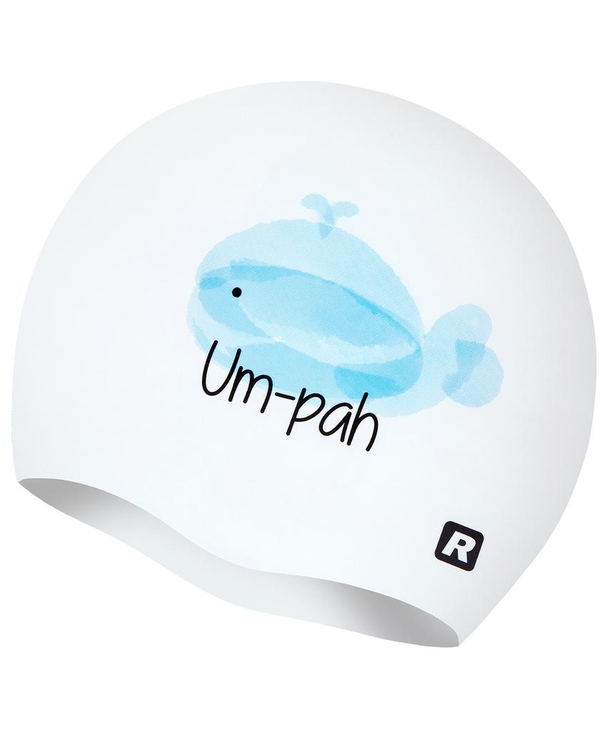 Laelliseupocheu [Oruc800 Wht] Whale Silicone Swim Cap White
