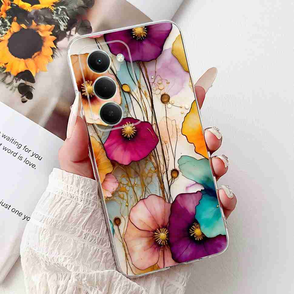 Case For Redmi 15 5G New Design Butterfly Flowers Shockproof Casing For Xiaomi Redmi15 Redmi 15 5G Soft Phone Back Cover