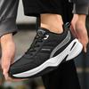 Running Shoes Thick Sole Versatile Clunky Sneaker for Men Trend Mesh Lace Up Breathable Casual Sports Shoes Increased Soft Soles