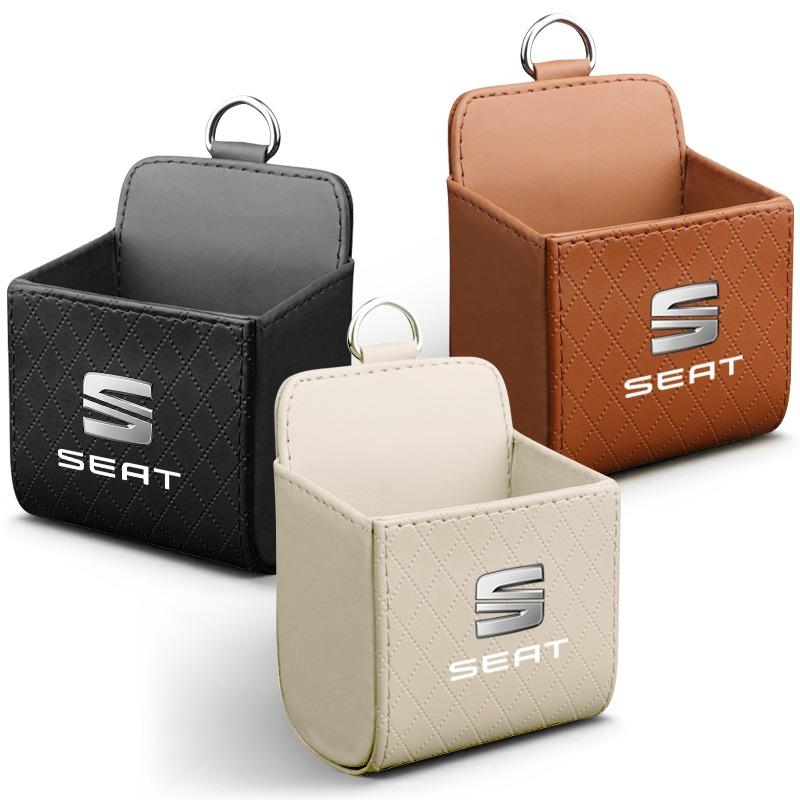 Car Interior Storage Bag Air Outlet Debris Bag Hanging Organizer Box for SEAT Cordoba Alhambra MK3 Leon 5F Ibiza 5 6 MII Altea Toledo 3