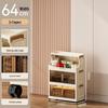 Foldable Dustproof Multi-Layer Storage Cabinet for Kitchen & Living Room