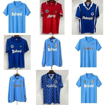 Napoli Serie A Retro Koszulka Bramkarska Domowa i Wyjazdowa Długi Rękaw