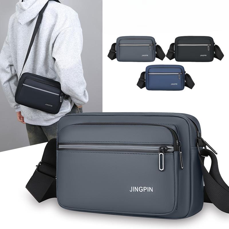 Herren Umhängetasche Schlichte Business Reise Leichte Herren Tasche Mehrschichtige Aufbewahrung Schultertasche Neue Pendlertasche