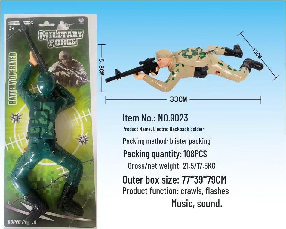 Electric Crawling Captain America & Spider-Man Toy: Lights, Sounds, Music Simulation