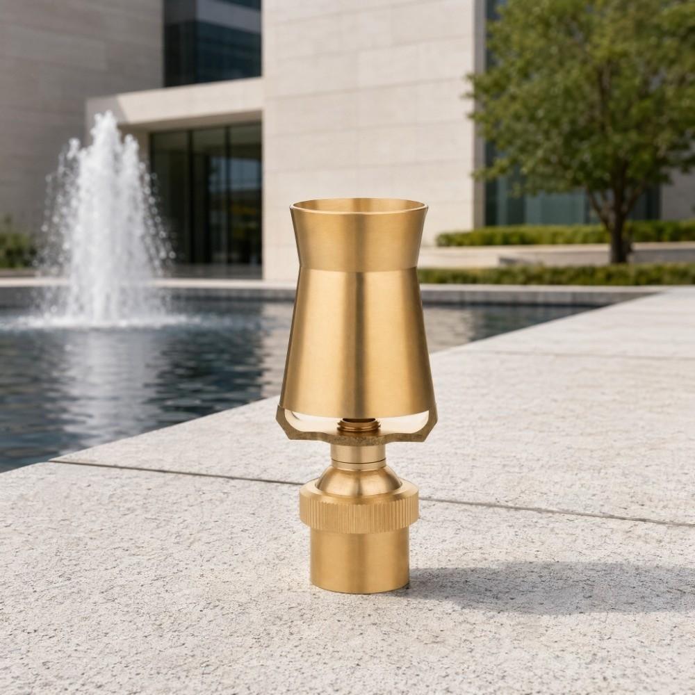1.5 Inch Internal Thread Water Fountain Nozzle Brass Easy To Install Sprinkler Head Gold Ice Tower Fountain Nozzle