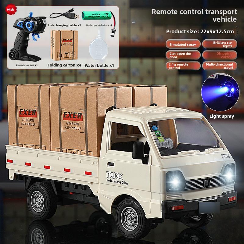 Spray Acousto-optic Remote Control Car Simulation Double Door Micro Card Drift Car Bread Truck Children s Toy Car