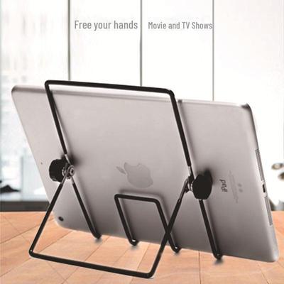 Skládací přenosný stolní stojánek na mobil a tablet - Nastavitelný trojúhelníkový železný drát