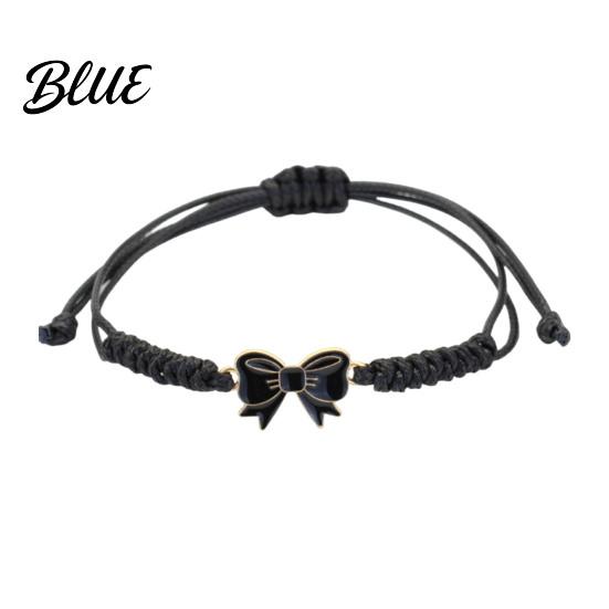 Adjustable Friendship Bracelet Bow Braided String Rope Handcrafted Fashionable Wrist