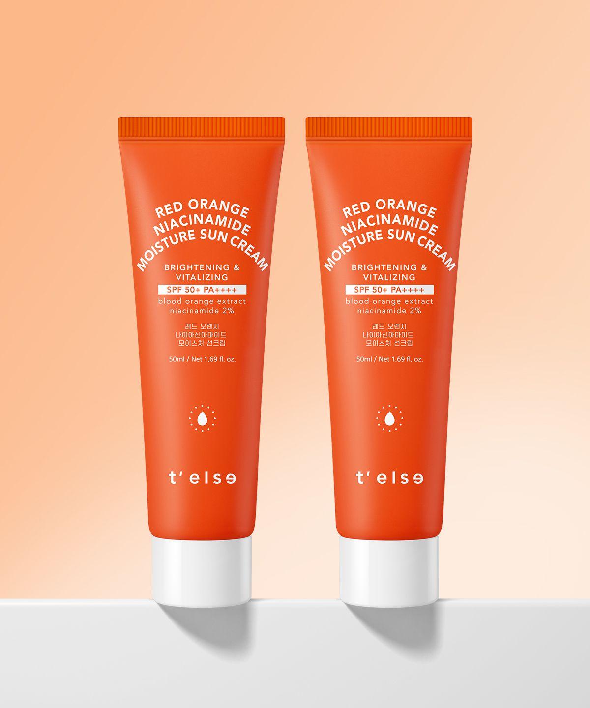 Red Orange Niacinamide Moisture Sun Cream 50ml x 2