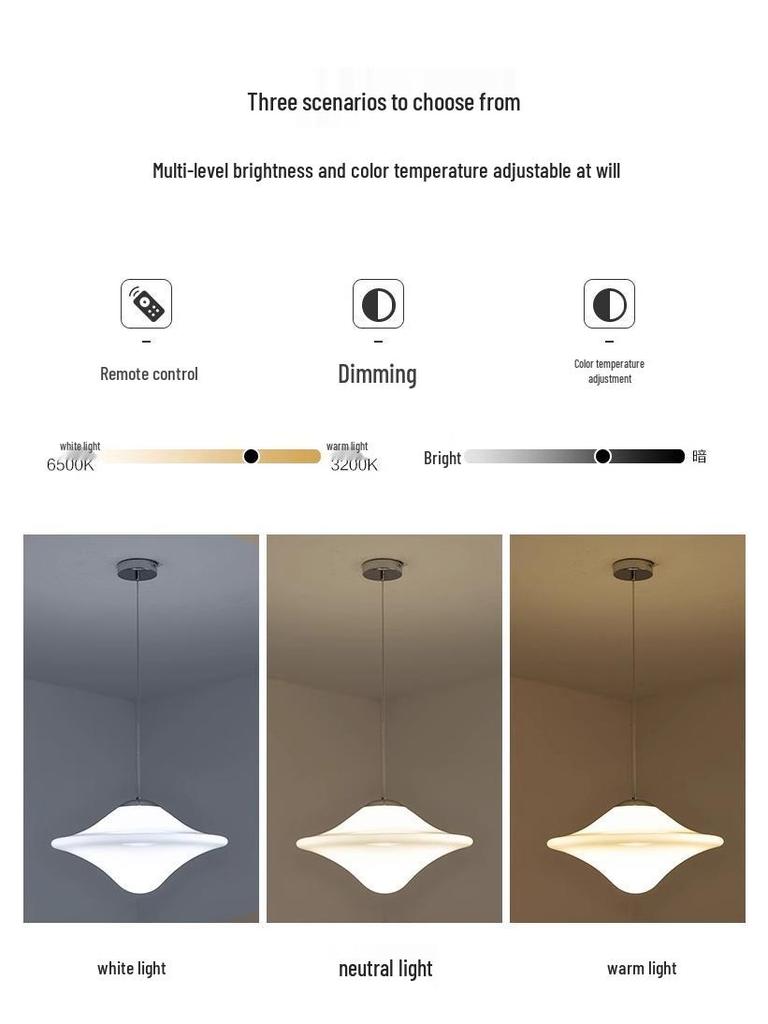 Nordic Minimalist UFO Pendant Light for Restaurants, Cafes, Bars, and Dining Tables