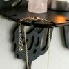 Black Hanging Shelf Crystal Holders Butterfly Shape Wood Cutout Floating Wall Shelves for Bedroom Living Room Decoration