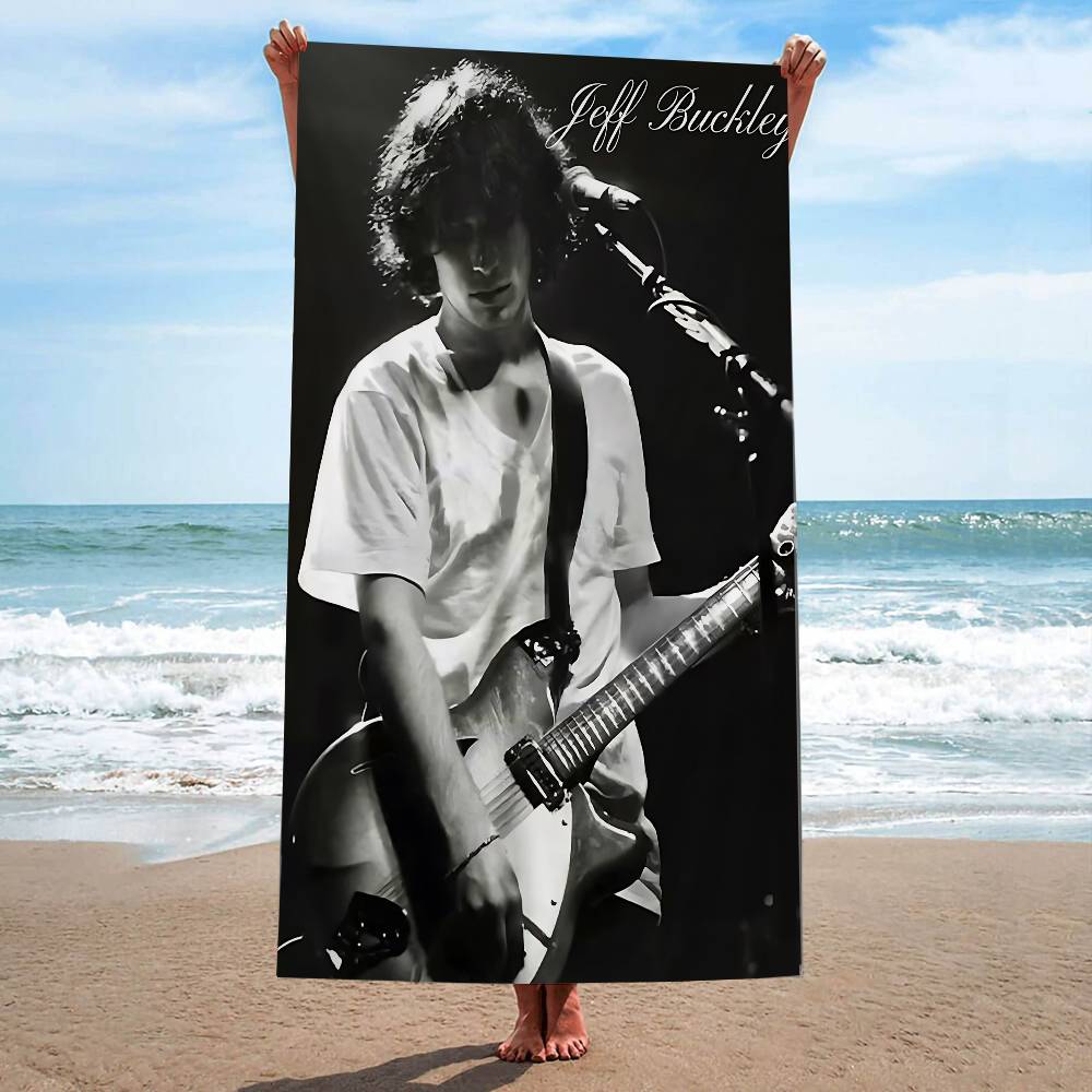 J-Jeff B-Buckley Singer Microfiber Beach Towel Absorbent Quick Dry Soft Yoga Swimming Resort Mountain Climbing Towel